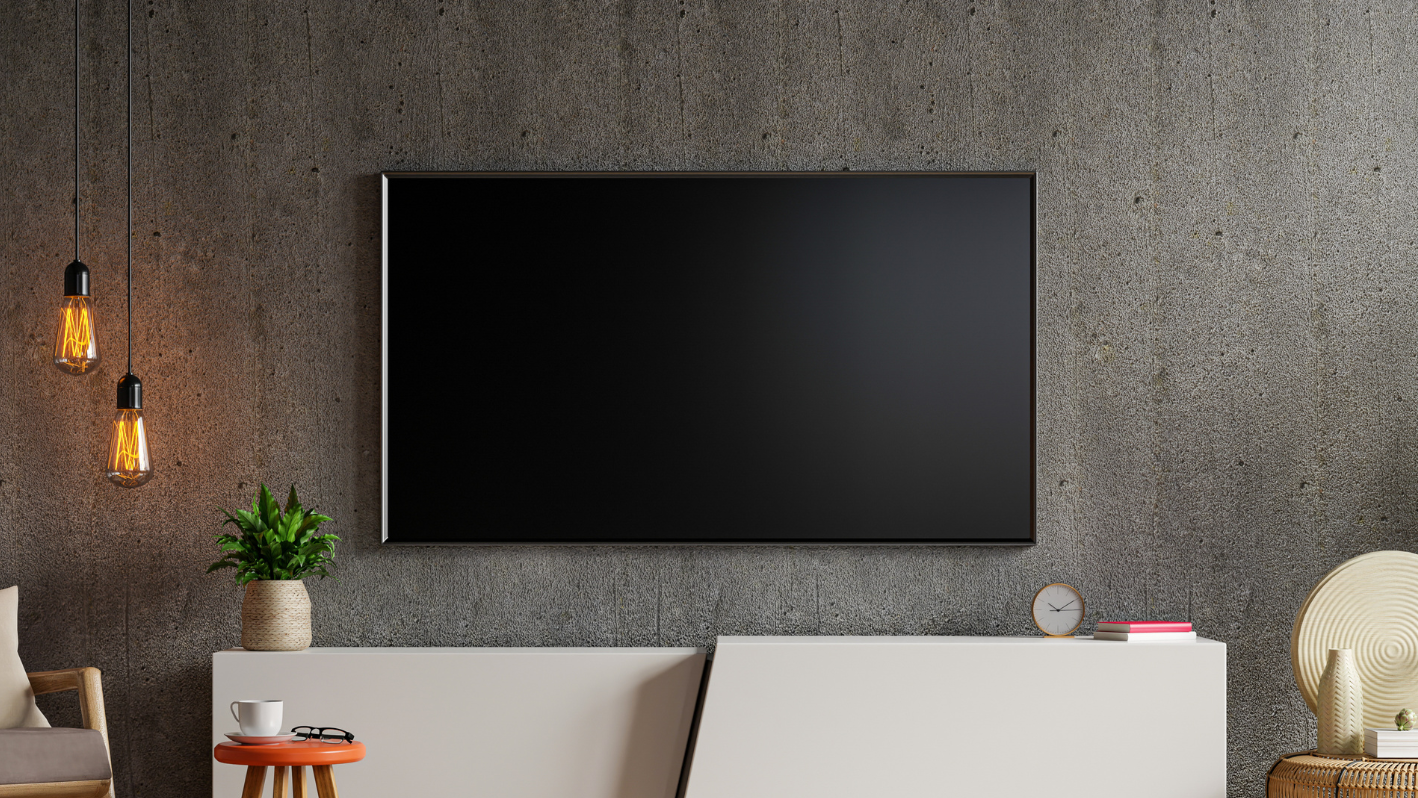 A flat screen tv mounted on a wall